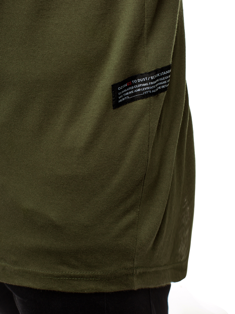 Longsleeve męski zielony OZONEE O/1292Z