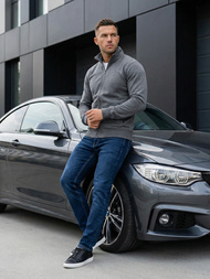 Толстовка чоловіча Темно-Сiра OZONEE JS/2002Z