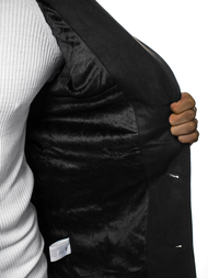 Пальто чоловіче Чорне OZONEE N/5922Z