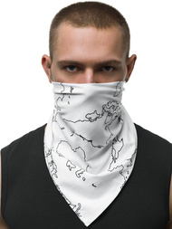 Bandana męska biała OZONEE BND102