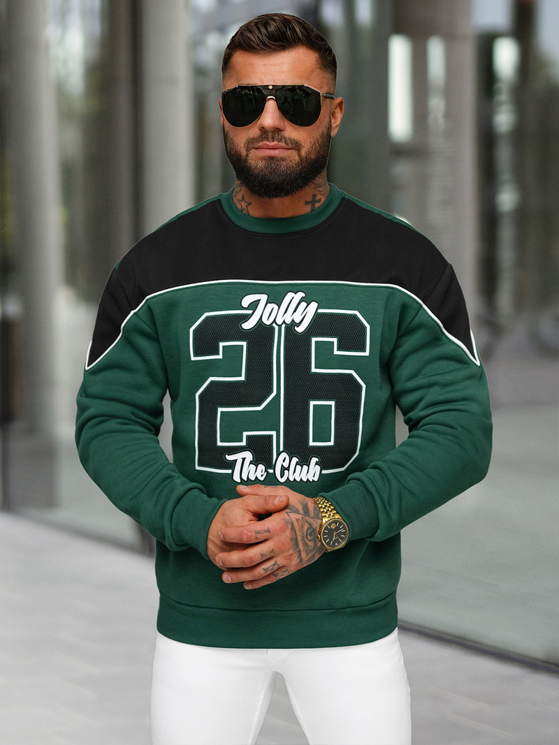 Толстовка чоловіча Зелена OZONEE O/RR250005