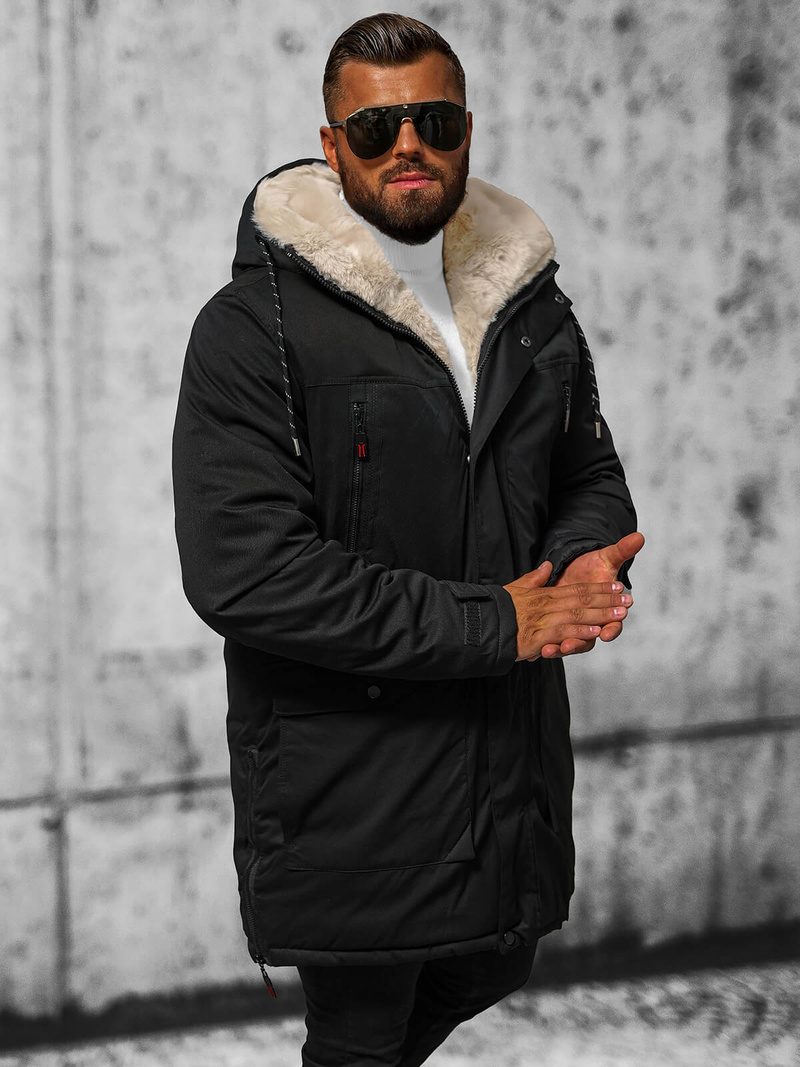 Куртка зимова чоловіча чорна OZONEE JS/5M3123/392