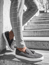 Чоловіче взуття снікерси Slip On Сiрi TAM/475