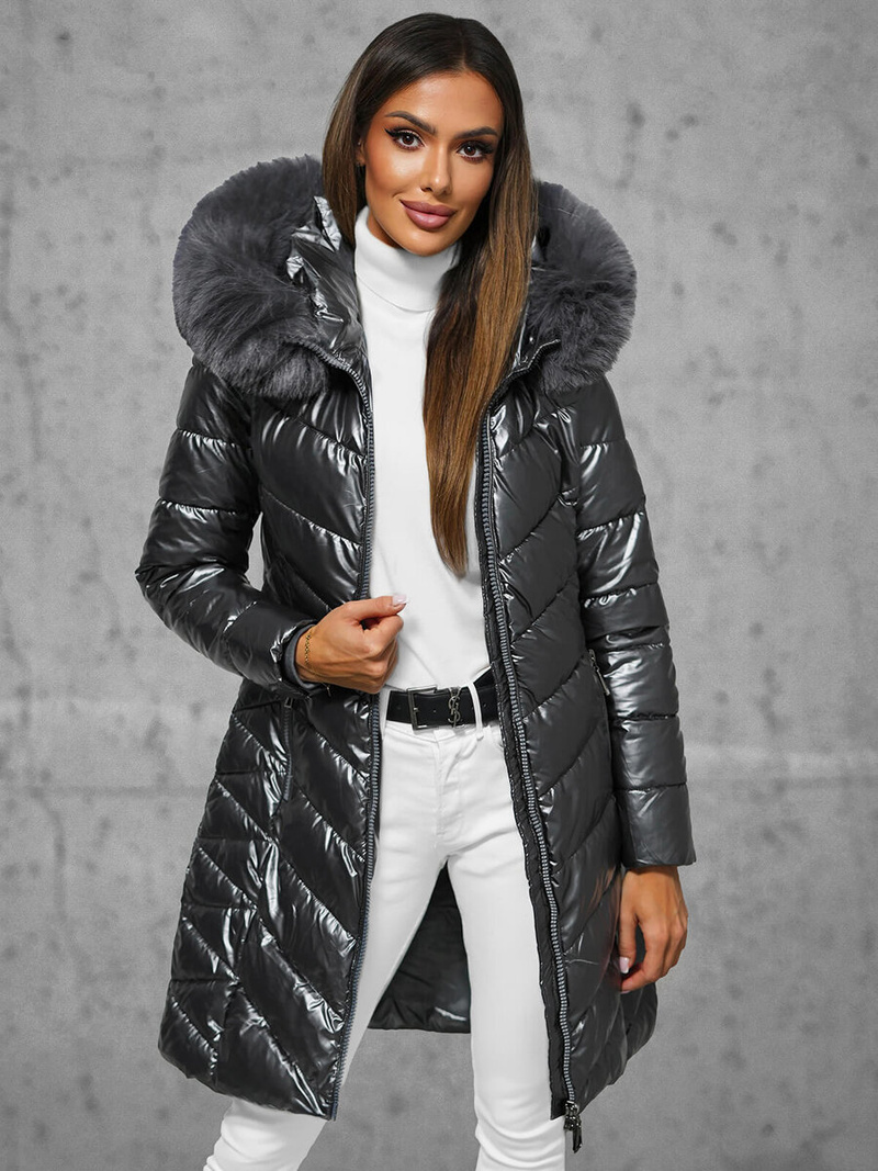 Куртка жіноча графіт OZONEE JS/16M9100/105