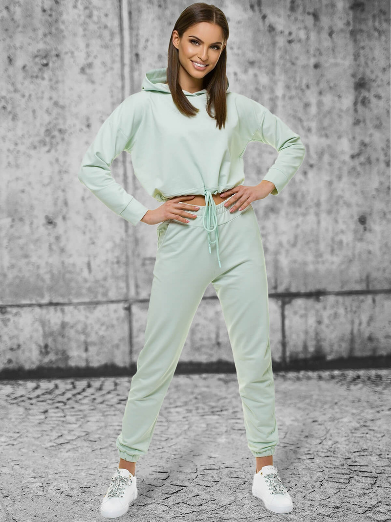 Жіночий спортивний костюм з двох частин Яскраво-м’ятні OZONEE O/12108