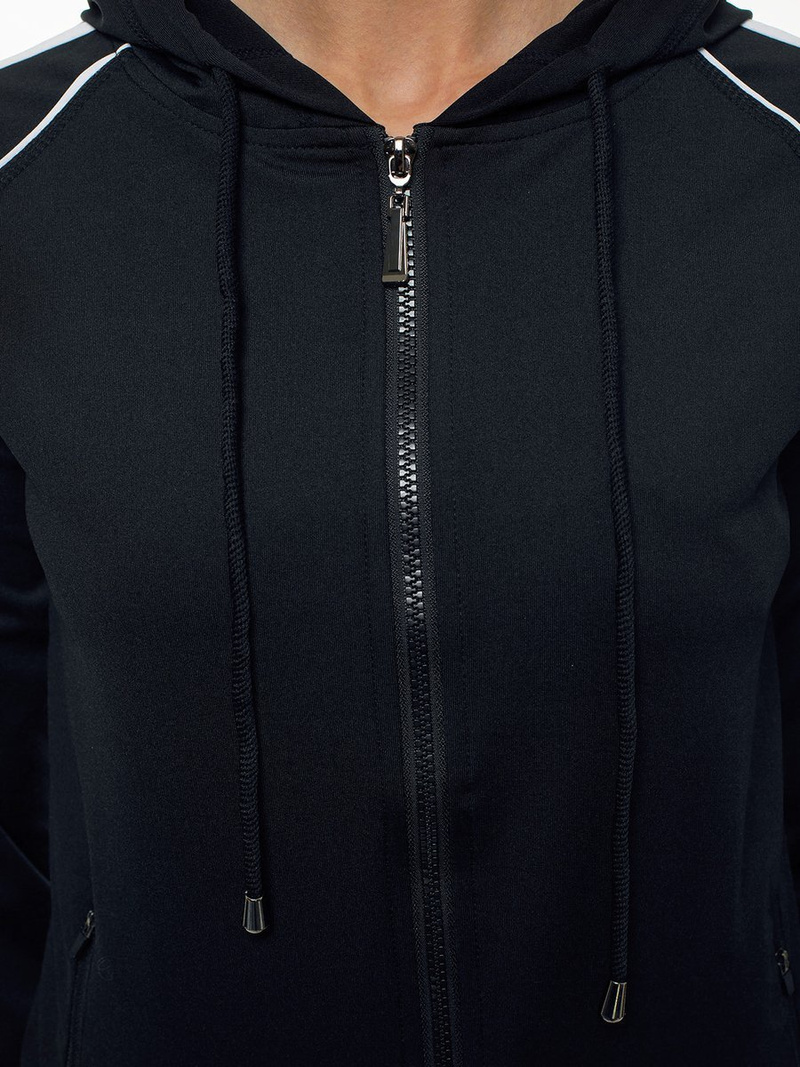 Komplet dresowy trzyczęściowy czarny OZONEE JS/YW06018/1/11