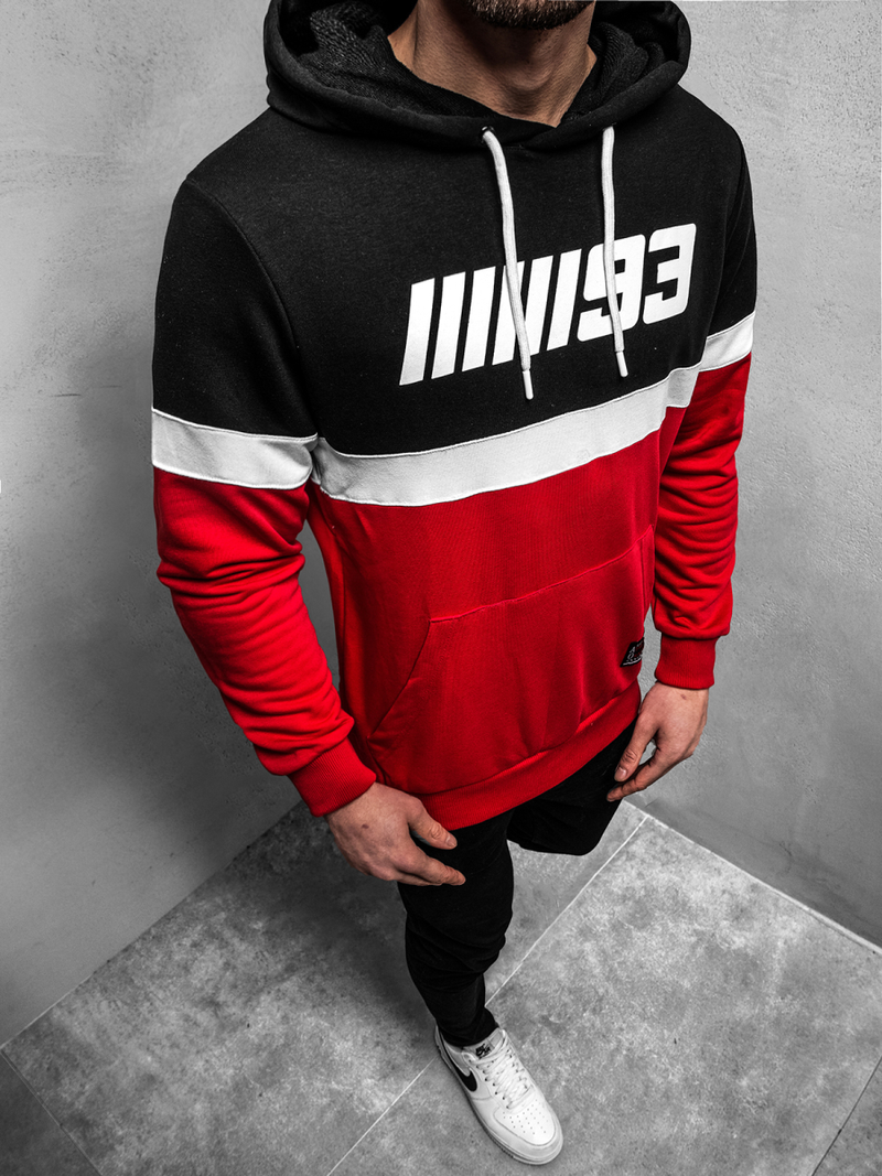 Bluza męska czerwona OZONEE A/0963Z