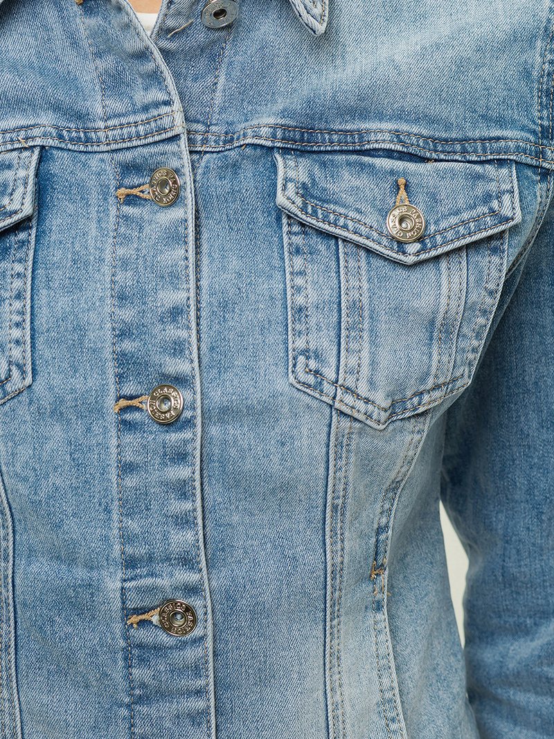 Жіноча джинсова куртка Синя OZONEE O/WL2152