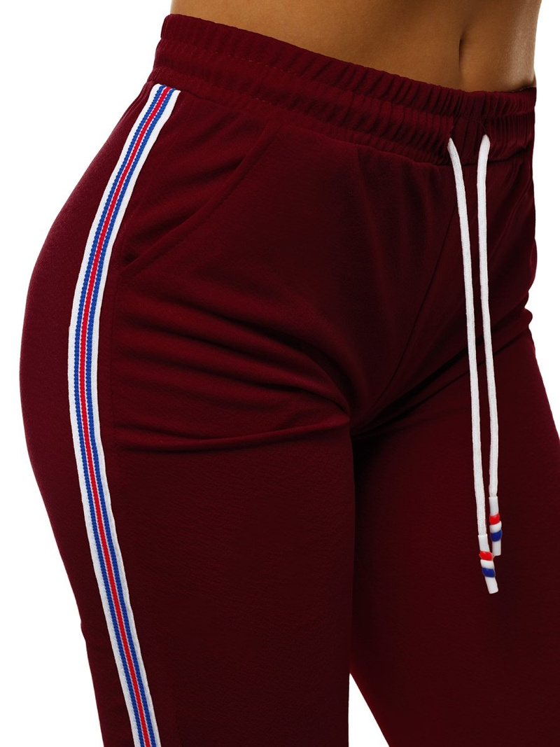 Спортивні штани жіночі Бордовi OZONEE JS/1021/B13