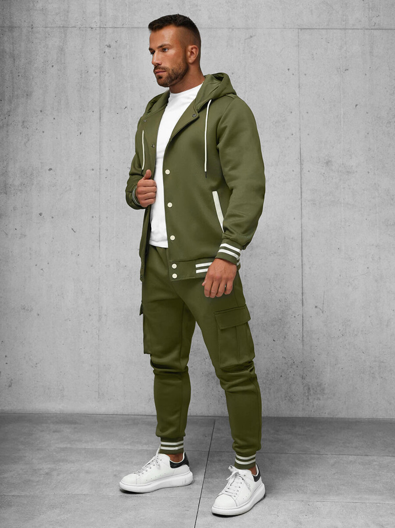 Komplet dresowy męski khaki OZONEE JS/27C6506/29