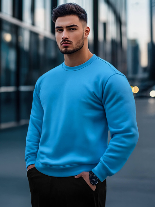 Bluza męska błękitna OZONEE JS/2001-10Z