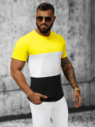 T-shirt męski żółty OZONEE JS/8T90/1Z