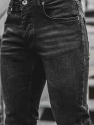 Spodnie męskie jeans czarne OZONEE O/4371/4