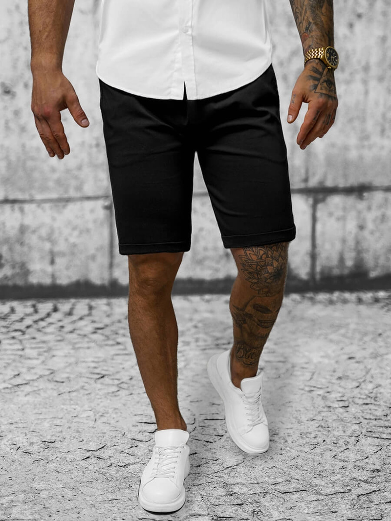 Шорти джинові чоловічі Чорнi OZONEE O/P4052