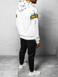 Komplet dresowy męski biało-czarny OZONEE O/HM685Z