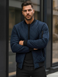 Kurtka męska pikowana granatowa OZONEE JS/MY01Z