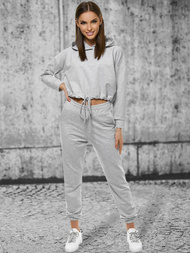 Жіночий спортивний костюм з двох частин Яскраво-Сiрий OZONEE O/12108