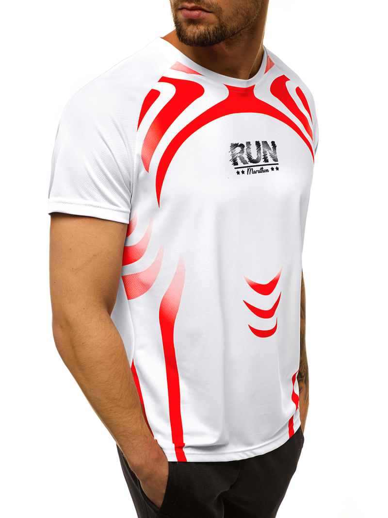 T-Shirt męski biały OZONEE JS/KS2062