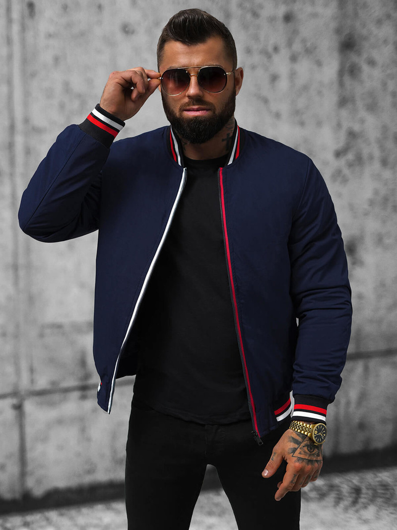 Kurtka męska granatowa OZONEE JS/84M3001/215