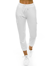 Spodnie dresowe damskie ecru OZONEE O/MB2001/21