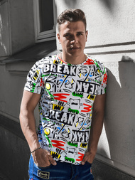 T-Shirt męski z nadrukiem kolorowy OZONEE O/BL60Z