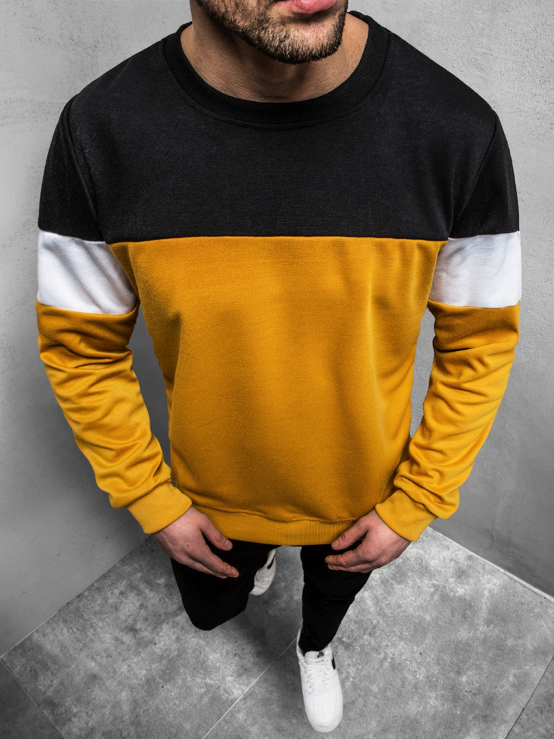 Bluza męska camelowa OZONEE JS/JZ11053Z