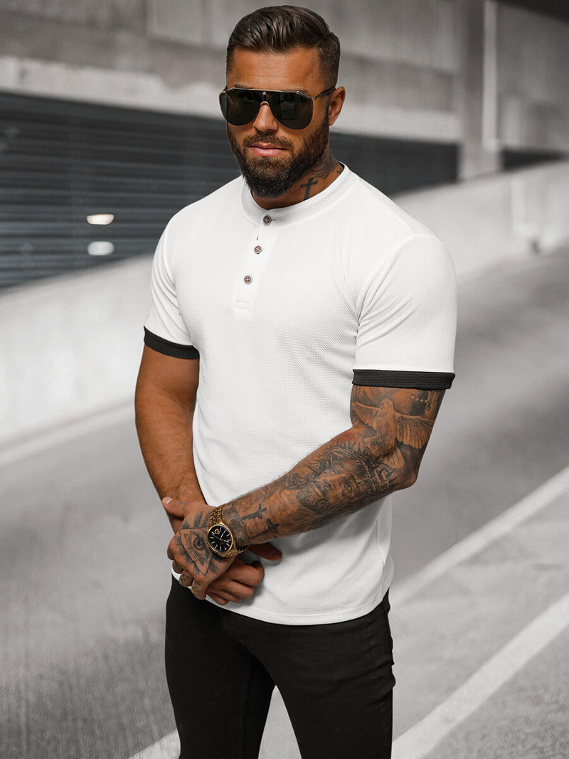 Футболка чоловіча Бiлий OZONEE O/M011