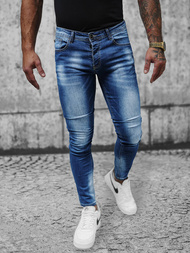 Spodnie jeansowe męskie niebieskie OZONEE NB/MP0019BC