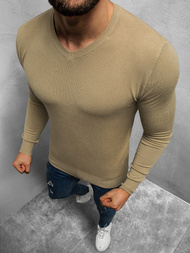 Sweter męski beżowy OZONEE TMK/YY03/11Z