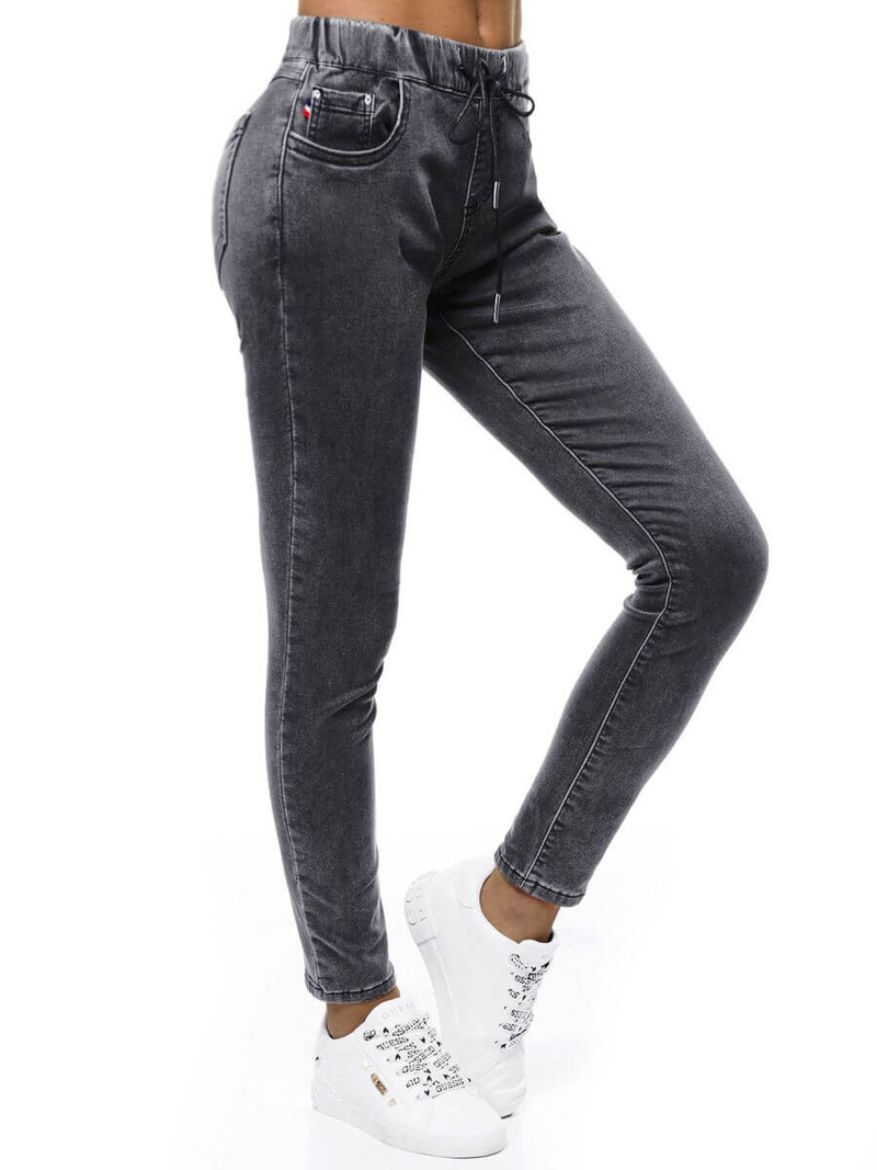 Spodnie jeansowe damskie grafitowe OZONEE O/WL1863