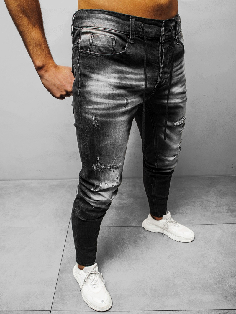 Джинси чоловічі Чорнi OZONEE NB/MP0005N