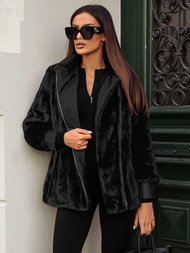 Куртка жіноча чорна OZONEE JS/11Z8075Z