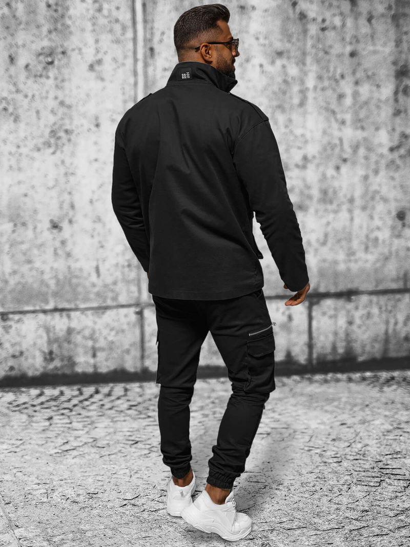 Kurtka męska czarna OZONEE O/G3035