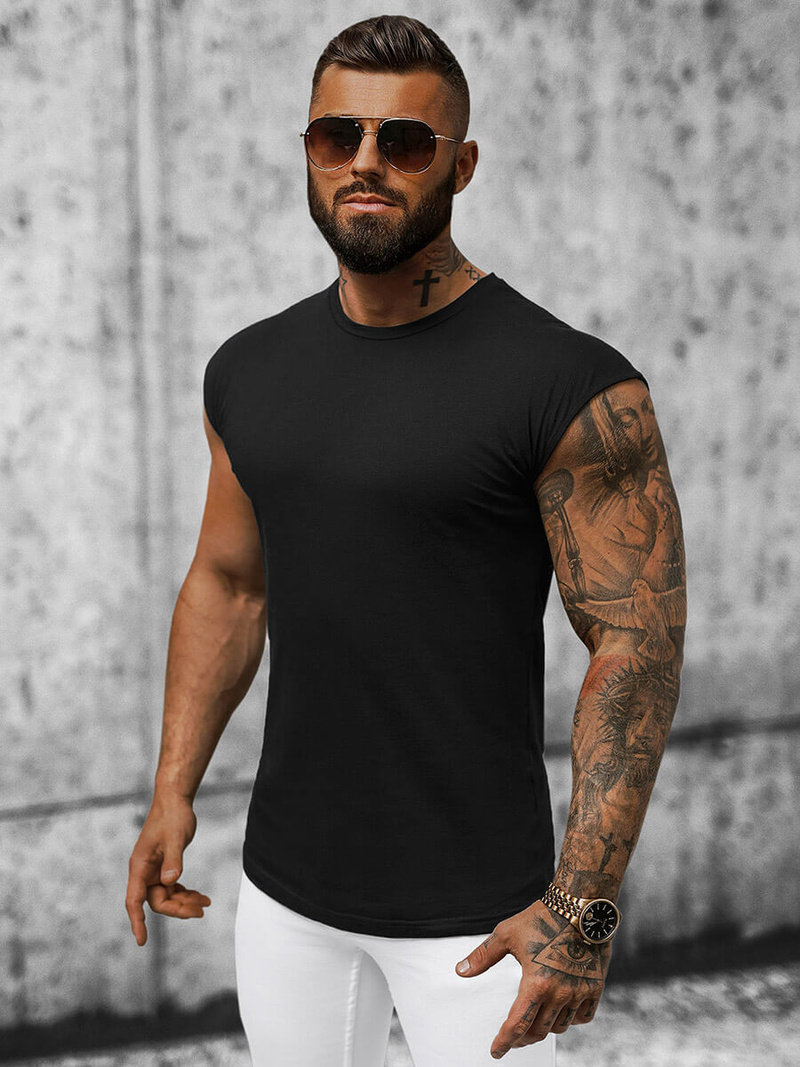 Майка чоловіча Чорна OZONEE O/1265Z