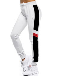 Spodnie dresowe damskie białe OZONEE JS/JK88116/1