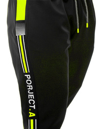 Штани спортивні чоловічі Чорно-Зеленi OZONEE JS/AM120