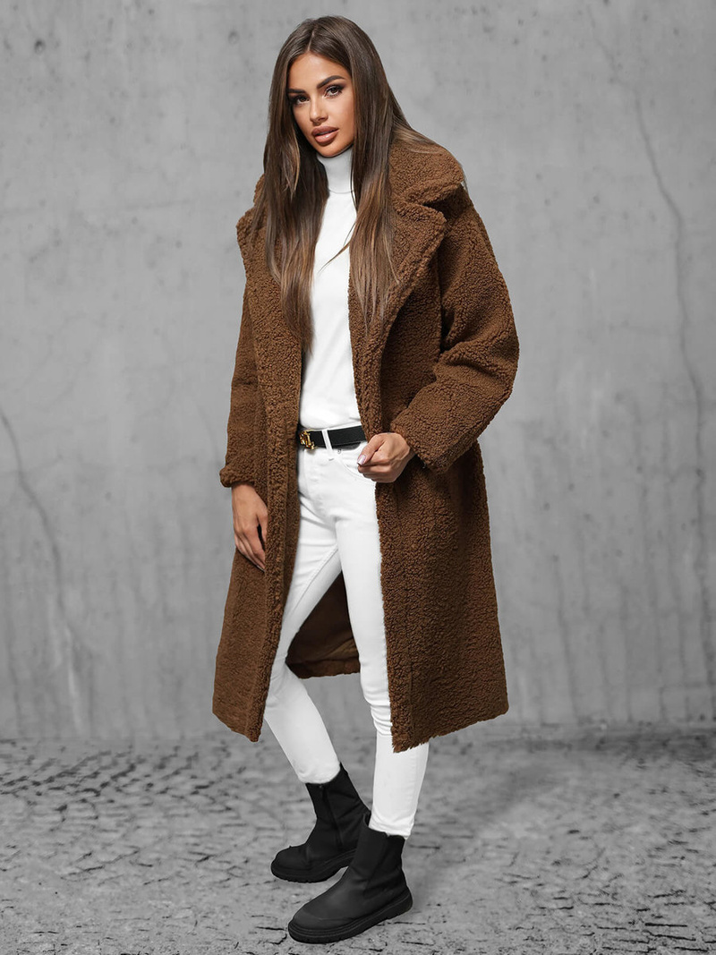 Жіноче пальто Коричнева OZONEE O/Z01