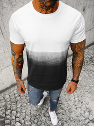 T-Shirt męski biały OZONEE JS/8T93/1Z