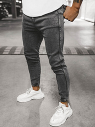  Штани чоловічі джоггери Чорнi OZONEE DJ/5671