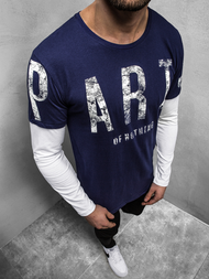 Longsleeve męski granatowy OZONEE O/1292Z