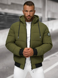 Kurtka zimowa męska jasna-khaki OZONEE JS/31M5023/62