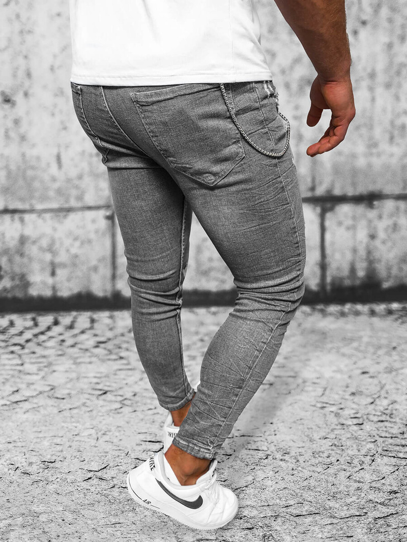 Чоловічі джинси Графітові OZONEE O/MB459