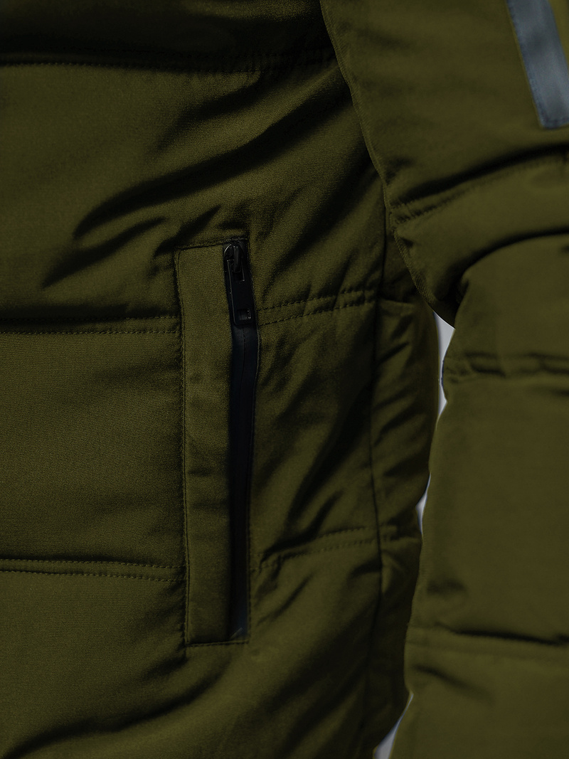 Kurtka męska pikowana khaki OZONEE JS/31M5003/B