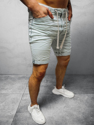 Spodenki męskie jeansowe jasnoniebieskie OZONEE O/19200