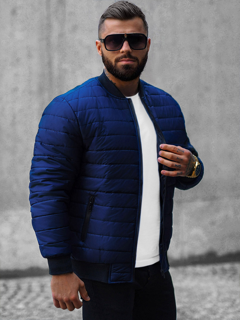 Kurtka bomberka męska granatowa OZONEE JS/MY02Z