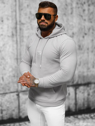 Bluza z kapturem męska szara OZONEE O/TB2216