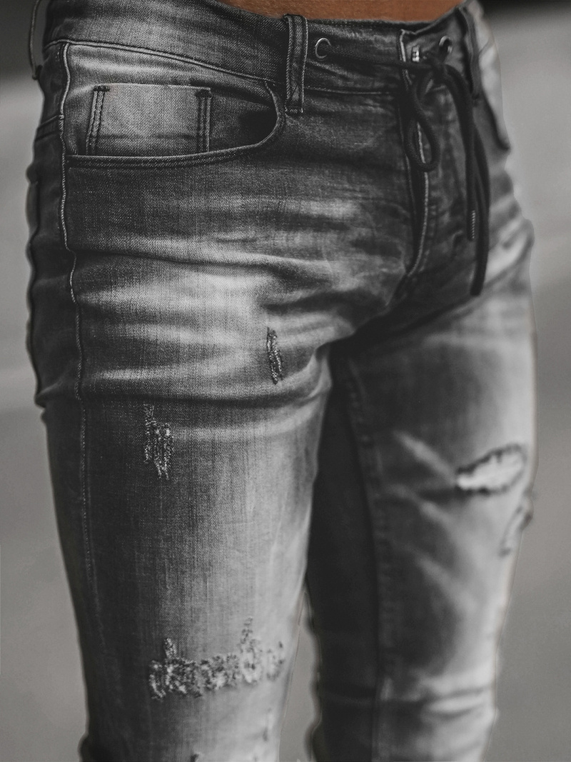 Spodnie jeansowe męskie szare OZONEE NB/MP0005GZ