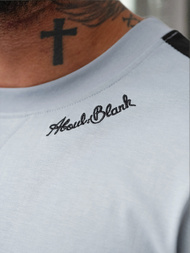 T-shirt męski loose fit jasno-niebieski OZONEE O/QQ1195