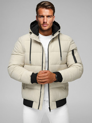 Kurtka męska pikowana ecru OZONEE JS/31M5003/280Z