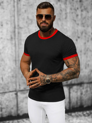 T-shirt męski czarny OZONEE JS/8T83/3Z